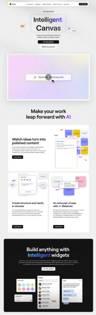 miro coming soon landing page