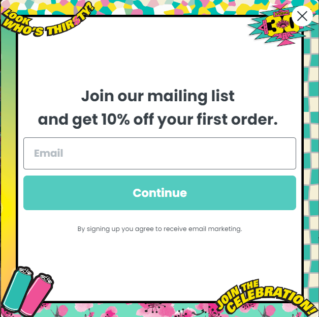 AriZona signup form